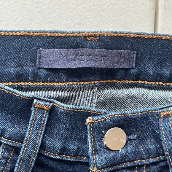 Joe's Jeans Dark Wash Distressed Bobby Mid Rise Tapered Boyfriend Jean Size W24 - Picture 2 of 14